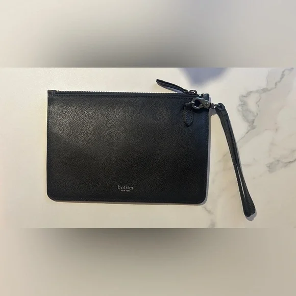 Botkier Black Leather Wristlet - Picture 2 of 4